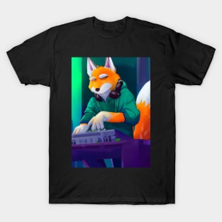 Fox at the DJ booth T-Shirt